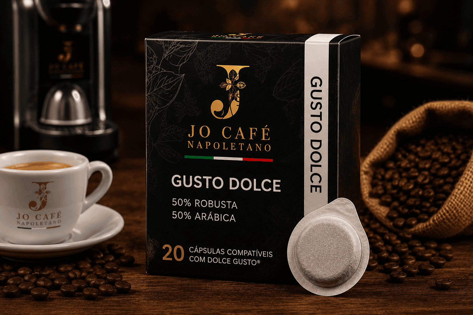 JO Café Napoletano Gusto Dolce – Dolce Gusto Compatible Capsules