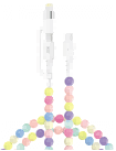 NB-Q301 Colourful Bead Series Type-C to Type-C (60W) + Apple (27W) 1m White